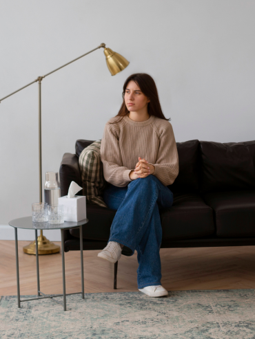 Jeune femme psychotherapie 78